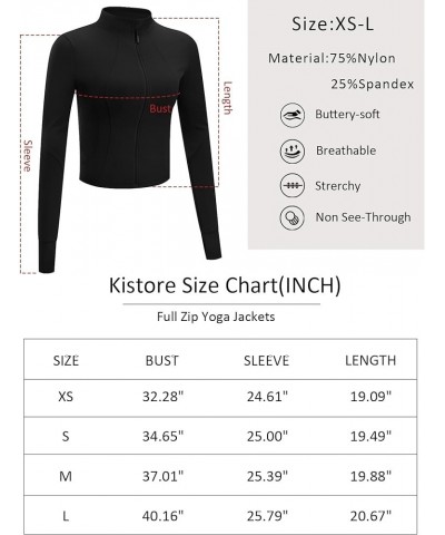 Workout Jackets for Women Full Zip Tight Fitted Athletic Long Sleeve Cropped Running Jackets Activewear Long Sleeve-black $14...