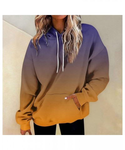 Womens Sweatshirts 2023 Fall, Women's Fashion Daily Versatile Casual Crewneck Long Sleeve Sweatshirts 3-dark Purple $13.79 Ho...