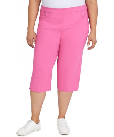 Womens Plus-Size Allure Clam Digger Capri Carnation $12.75 Pants