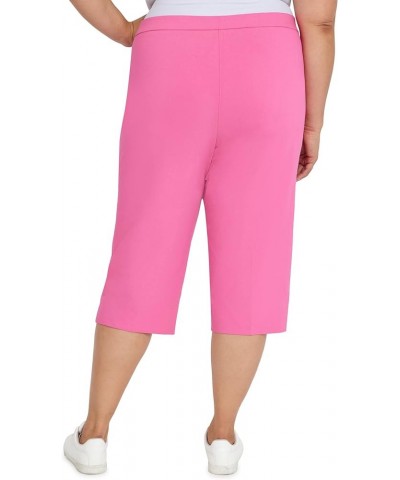 Womens Plus-Size Allure Clam Digger Capri Carnation $12.75 Pants