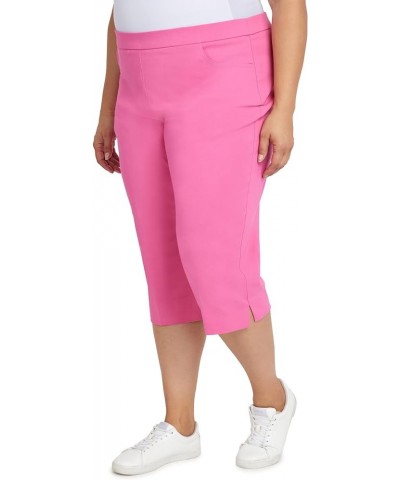 Womens Plus-Size Allure Clam Digger Capri Carnation $12.75 Pants