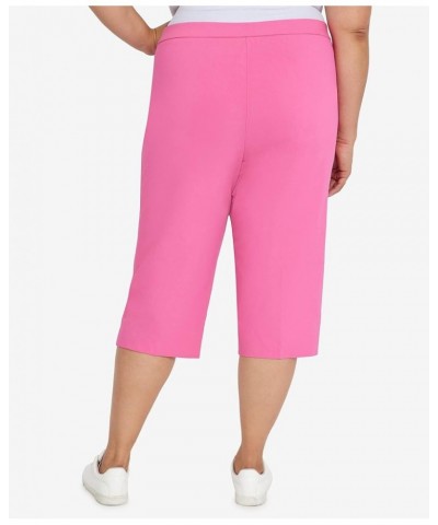 Womens Plus-Size Allure Clam Digger Capri Carnation $12.75 Pants