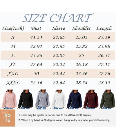 Waffle Hoodies for Women Plain Oversized Drawstring Sweatshirts with Pocket, Cable Knit Pullovers A-dark Gray $12.71 Hoodies ...