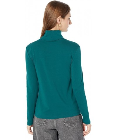 Women's Long Sleeve Turtleneck Sweater Forest $35.88 Sweaters