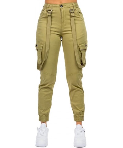 Women's Stretchy Baggie/Slim Fit High Waist Trendy Jogger Slacks Pants for Women Sage Rjj5139 $17.48 Pants