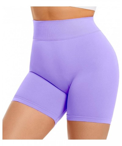 Workout Shorts for Women,Srunch Booty Shorts,High Waist Tummy Control for Gym/Yoga/Workout Tomatopurple $9.68 Activewear