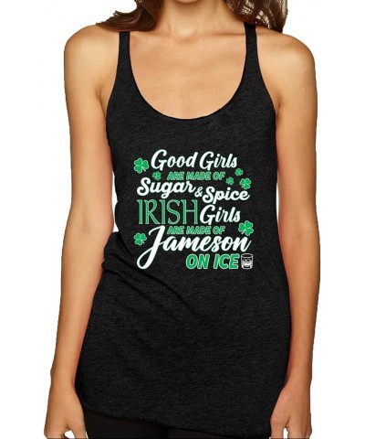 Magically Delicious Funny Irish Clover Drinking St. Patrick's Day Tri-Blend Racerback Tank Top Vintage Black/Irish Girls $13....