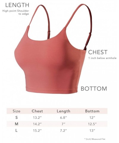 Women's Sports Bra – Seamless Padded Built-in Bra Adjustable Strap Removable Pads Workout Running Yoga Tank Top Mauve $10.73 ...