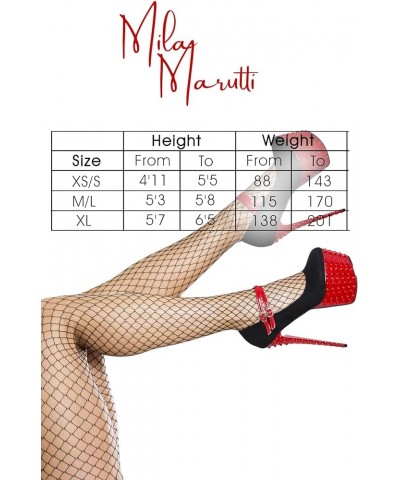 High Waist Fishnet Stockings for Women Net Tights Pantyhose White - Seamed $17.79 Socks