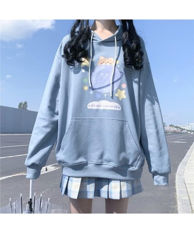 Cute Bear Hoodie Sweater Bear Clothes Anime Kawaii Oversized Hoodie for Teen Girls Women Aesthetic Y2K Kawaii Clothes School ...