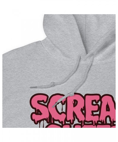 Scream Queen Hoodie, Halloween Shirt, Women's Trendy Oversized Hoodie, Halloween Sweatshirt Sport Grey $27.36 Hoodies & Sweat...