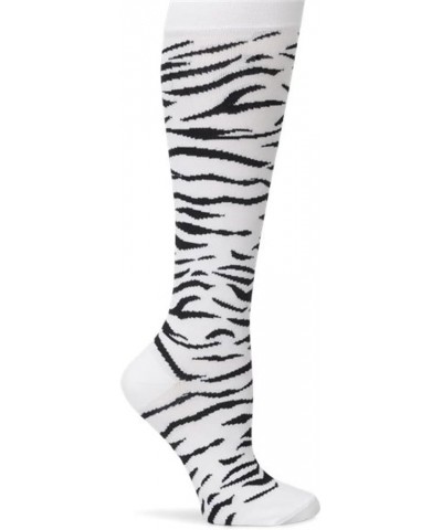 Calf Socks | 12-14 mmHg Compression | Superior Support & Comfort | 1 Pair Zebra $11.77 Activewear