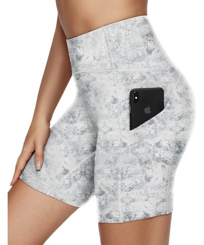 Sports Shorts 4.5“/6" Inseam High Waist 3-Pocket Running Shorts for Women 70822 Marble $16.49 Activewear