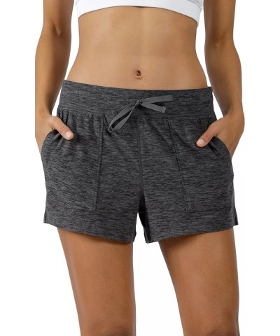 Lightweight Lounge Shorts - Casual Summer Jersey Shorts for Women 2 Pack - Heather Frost Gray / Heather Charcoal $12.97 Sleep...