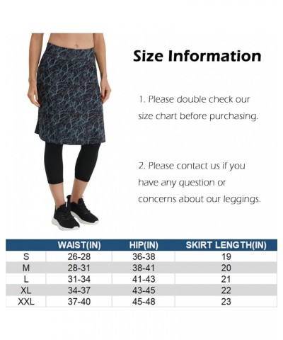 Modest Skirt with Leggings Attached for Women Workout Knee Length Swim Capri Pants with 2 Pockets Black Rubble $11.79 Skirts