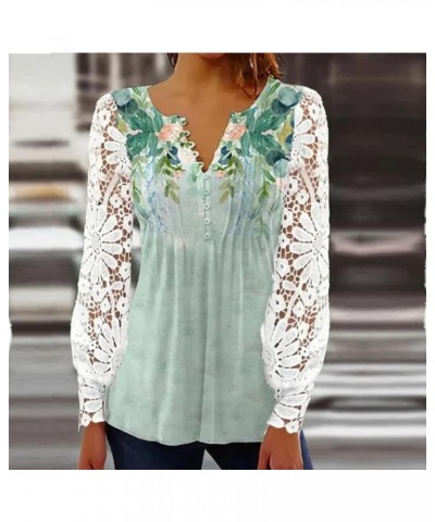 Going Out Tops Sexy Cut/Hollow One/Cold/Off Shoulder Long Sleeve Slim Fit Fashion Casual Shirts H015 Mint Green $9.24 Blouses