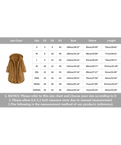 Womens Winter Jacket Coats Button Hem Plus Size Hoodie Top Sweater Blouse Thermal Sweatshirt Outerwear Women H-navy $16.55 Un...