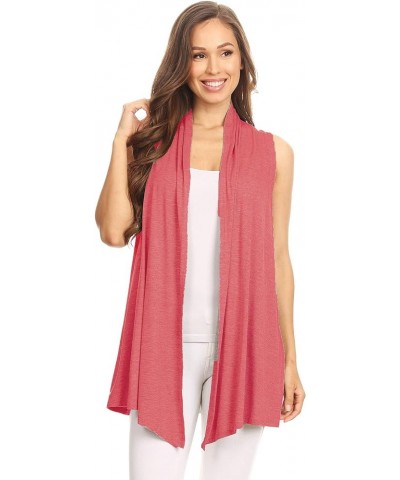 Women's Women's Solid Casual Comfy Long Sleeve Drape Open Front Cardigan Jacket S-3XL Hcd00013 Dusty Rose $10.32 Sweaters