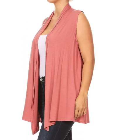 Women's Women's Solid Casual Comfy Long Sleeve Drape Open Front Cardigan Jacket S-3XL Hcd00013 Dusty Rose $10.32 Sweaters