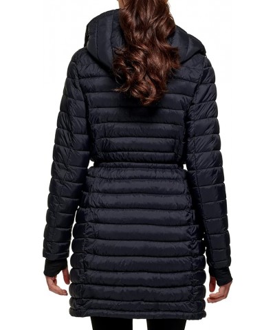 Women's Long Comfort Soft Packable Puffer Outwear Jacket Black $41.09 Jackets