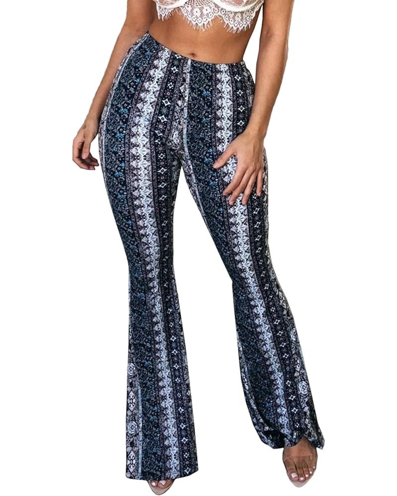 Women High Waisted Flare Leggings Bohemian Print Flowy Pants Bell Bottom Pattern1 $12.25 Leggings