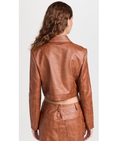 Women's Cropped Jacket Brown $39.48 Jackets