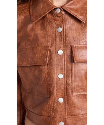 Women's Cropped Jacket Brown $39.48 Jackets