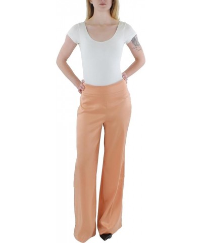 Womens Satin Office Wide Leg Pants Warm Sand $14.55 Pants