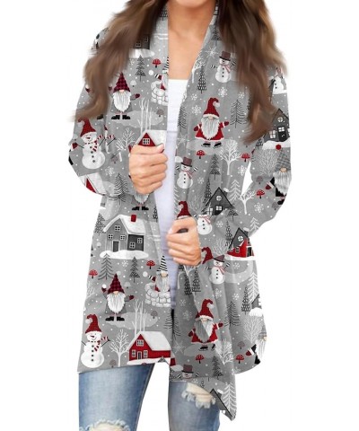 Christmas Cardigan for Women Light Weight Open Front Funny Reindeer Xmas Fashion Casual Shirts Christmas Cardigan for Women 0...