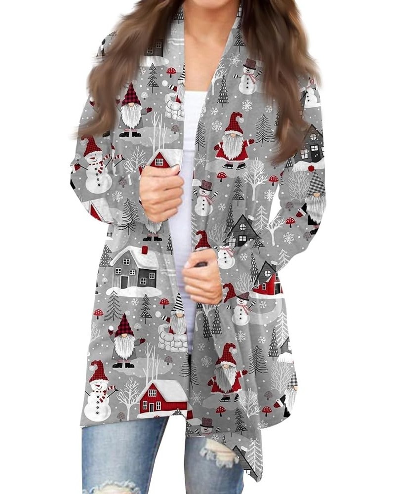 Christmas Cardigan for Women Light Weight Open Front Funny Reindeer Xmas Fashion Casual Shirts Christmas Cardigan for Women 0...