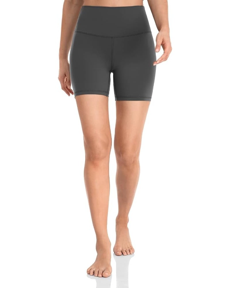 Essential Biker Shorts for Women, High Waisted Workout Compression Yoga Shorts 4''/ 6''/ 8'' 6 inches Graphite Grey_6'' $8.69...