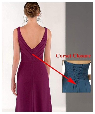 Women's Cowl Neck Chiffon Bridesmaid Dresses Ruched Side Wedding Guest Dress with Slit 2021 M004 Army Green $35.74 Dresses