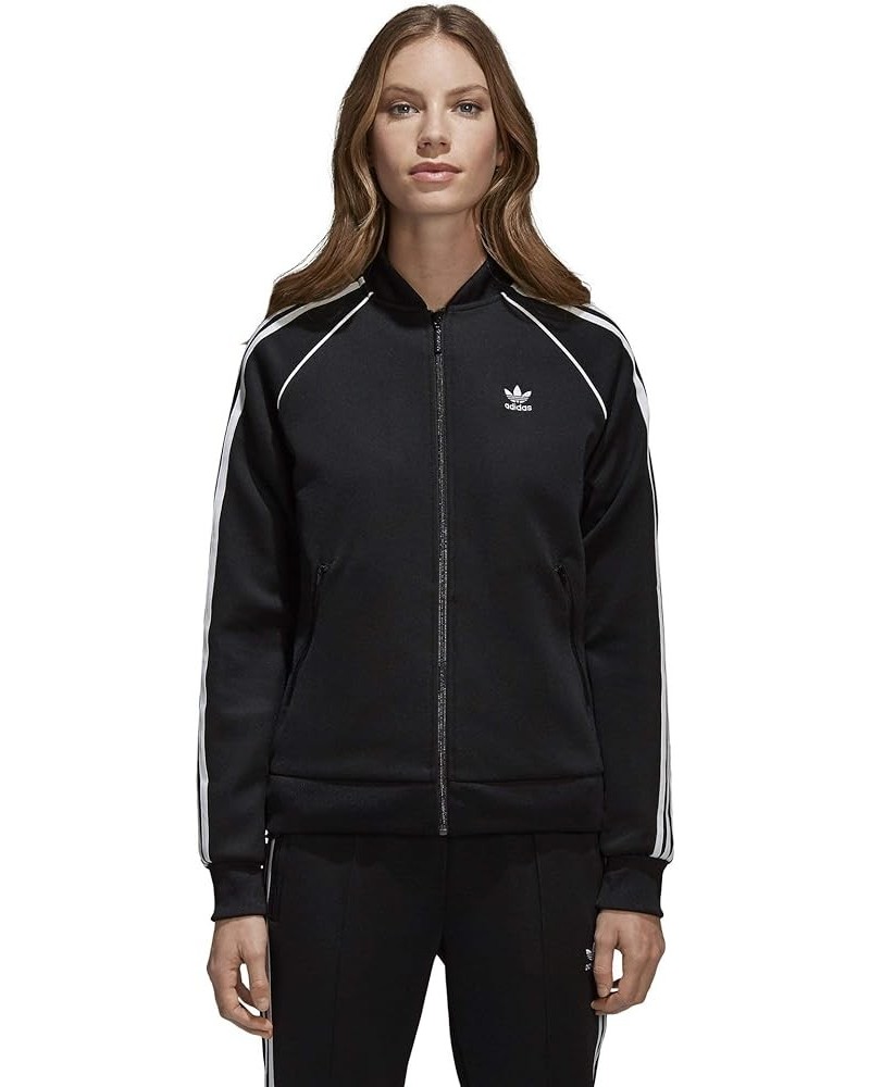 Women's Superstar Track Jacket Black/White/Black $19.37 Jackets