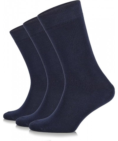 Women’s Crew Dress Bamboo Socks 3 Pack Business Casual for Shoe Size 6-9 & 9-12 Navy $10.29 Socks