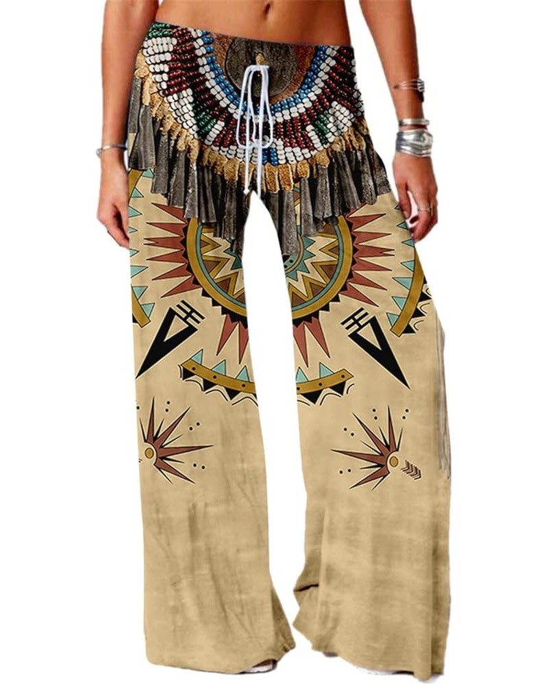 Native Indians Pants Women's Native American Plus Size Casual Pants Trousers Sun $13.67 Pants