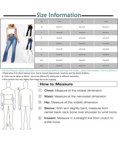 Jeans for Women High Rise Elastic Waist Seamed Front Wide Leg Jeans Stretchy Baggy Boyfriend Straight Leg Jeans E-white $12.1...