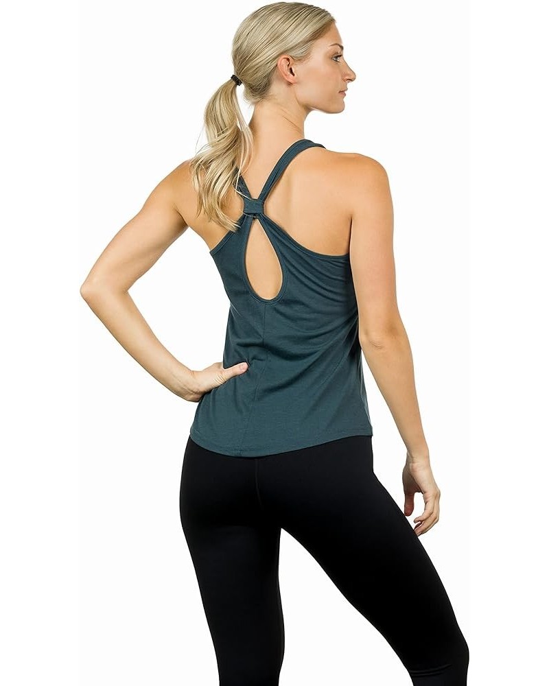 Womens X Knot Backless Style Yoga Tank Top Adiel-18 Style Dark Slate $10.99 Activewear