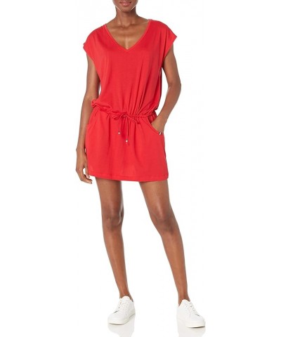 Women's Beach Cover Up Dress Scarlet $20.01 Swimsuits