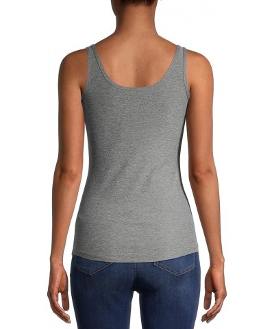 Juniors Womens Scoop Neck Tank Top Heathered Gray $13.20 Tanks