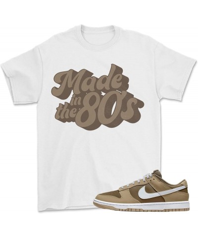 Shirt for Dunk Low Judge Grey Mocha Brown White 80's $11.24 Shoes