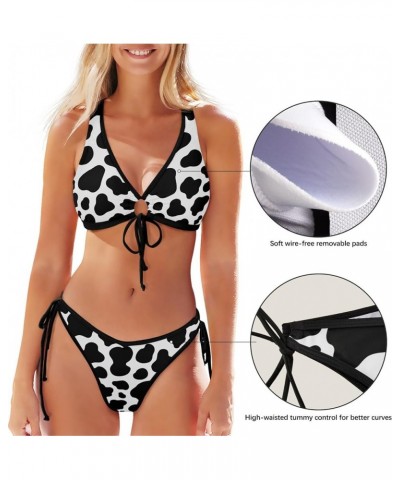 Women's 2 Piece Front Bandeau Bikini Swimsuit Sexy Beachwear Multicolor $12.60 Swimsuits