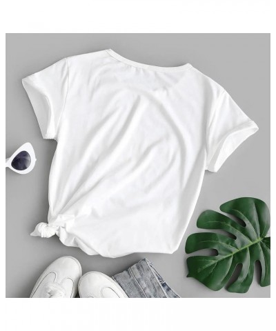 Sunflower Shirts for Women Flower Graphic Tees Shirts Inspirational Tees Casual Loose Letter Print Shirt Tops White1 $8.83 T-...