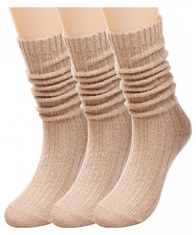 Women's Socks Cotton Knit Casual Crew Socks Thick Knit Warm Wool Slouch Socks Gift Socks for Women,Size 5-10W502 Multi-021 $1...