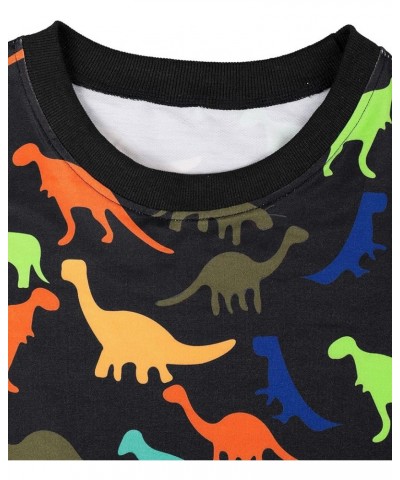 Women Cute Dinosaur Graphic Prime Tees Ladies Bestie Fun Shirt Blouse Tops M2_black $13.99 Blouses