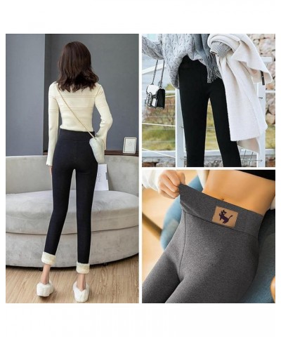 Warm Winter Fleece Lined Leggings for Women Ultra Soft Stretchy Thick Tights High Waisted Premium Yoga Pants 04gray $9.53 Leg...