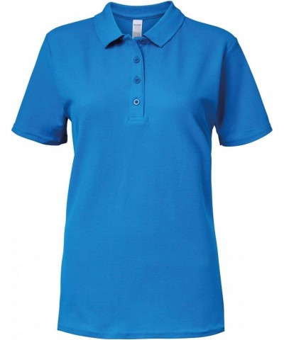 64800L Ladies Softstyle Double Pique Polo Shirt - Sapphire - 2XL $9.25 Shirts