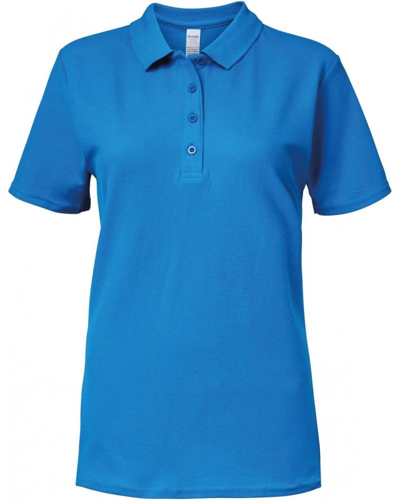 64800L Ladies Softstyle Double Pique Polo Shirt - Sapphire - 2XL $9.25 Shirts