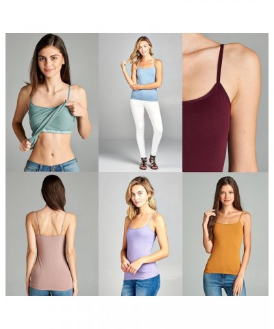 Women's Camisole Built in Bra Wireless Fabric Support Short Cami Taupe $7.93 Tanks