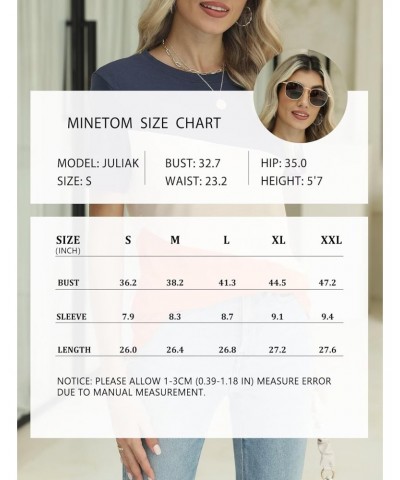 Women's T Shirts Short Sleeve Color Block Tops Casual Summer Tees $13.49 T-Shirts