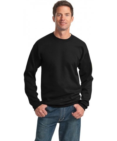 Port & Company Men's Tall Ultimate Crewneck Sweatshirt Jet Black $11.21 Hoodies & Sweatshirts